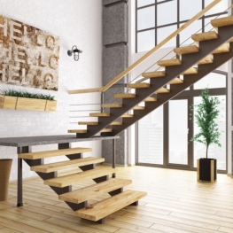 Twin Stringer Stairs  